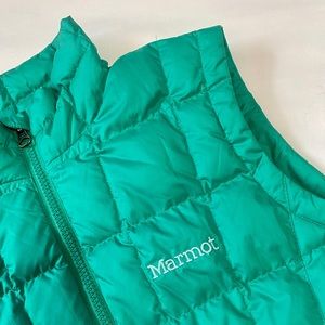 Marmot Girl’s Down Vest Seafoam Green Size L